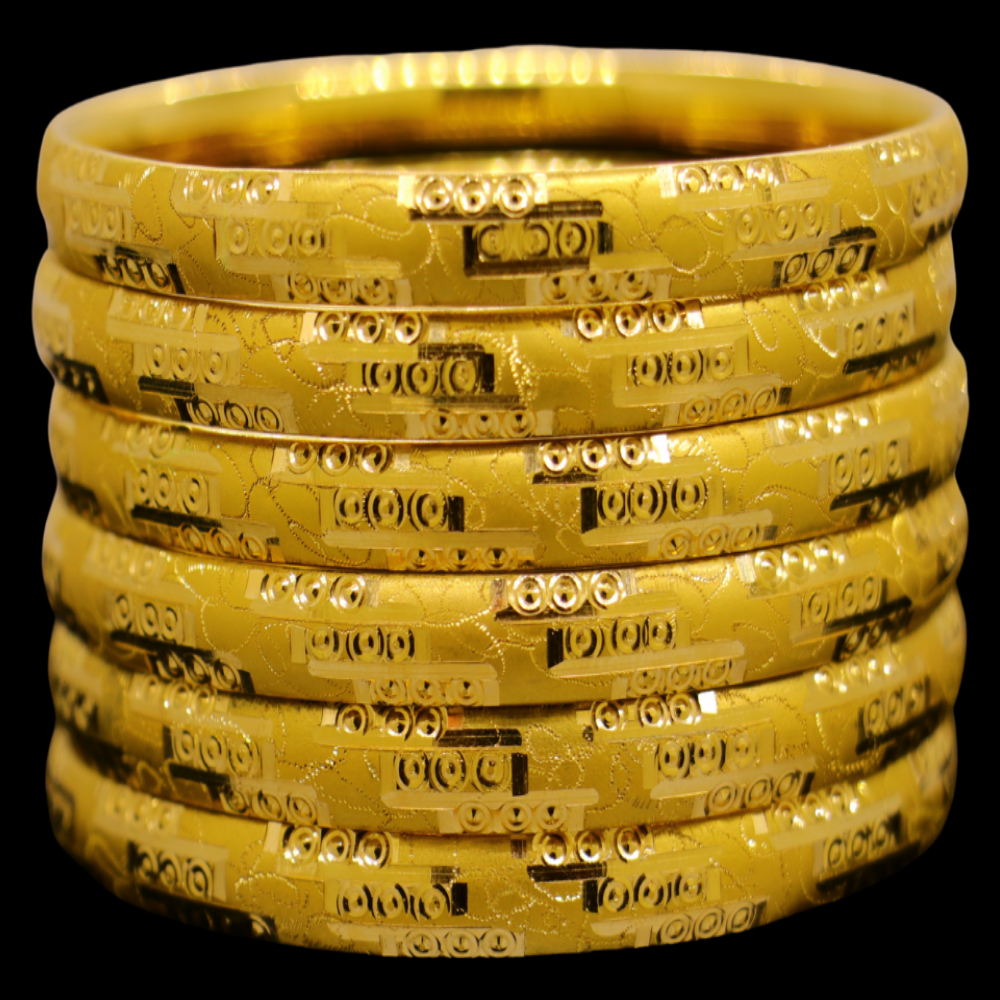 21K Gold Bangle Set, M (20) – SW25350